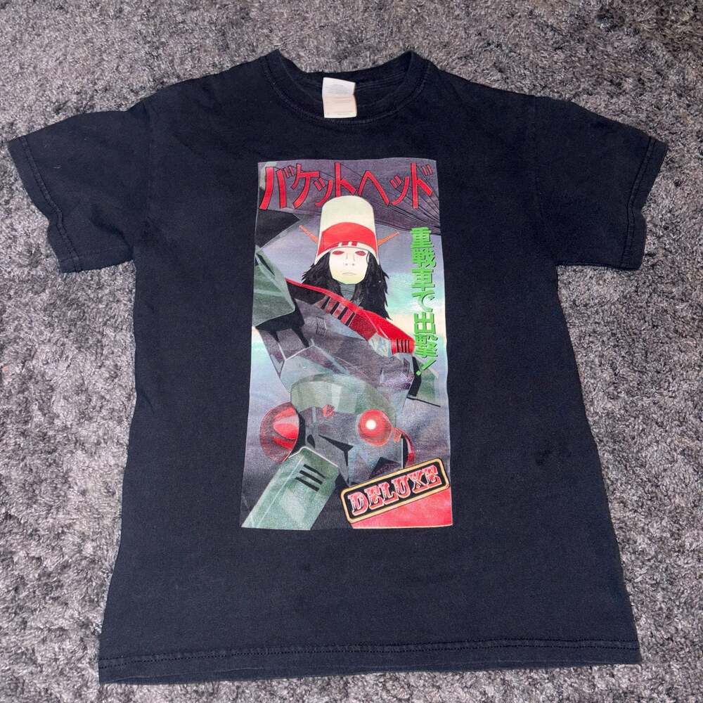 Buckethead Japanese Mech Anime Style Deluxe Graphic T-Shirt